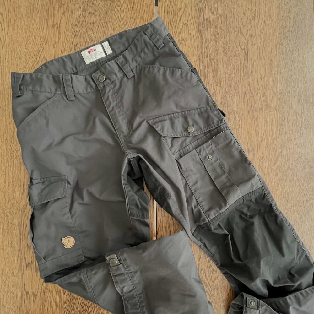 Fjallraven Vidda Pro Trousers in Dark Grey-Black, Men's Size 30-31", EU Size 46